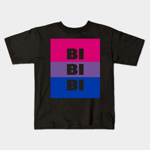 Bi Bi Bi Flag Kids T-Shirt by YamiSnuffles